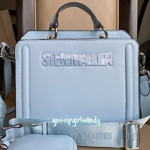 Steve Madden Sky Blue Bevelyn Crossbody Handbag